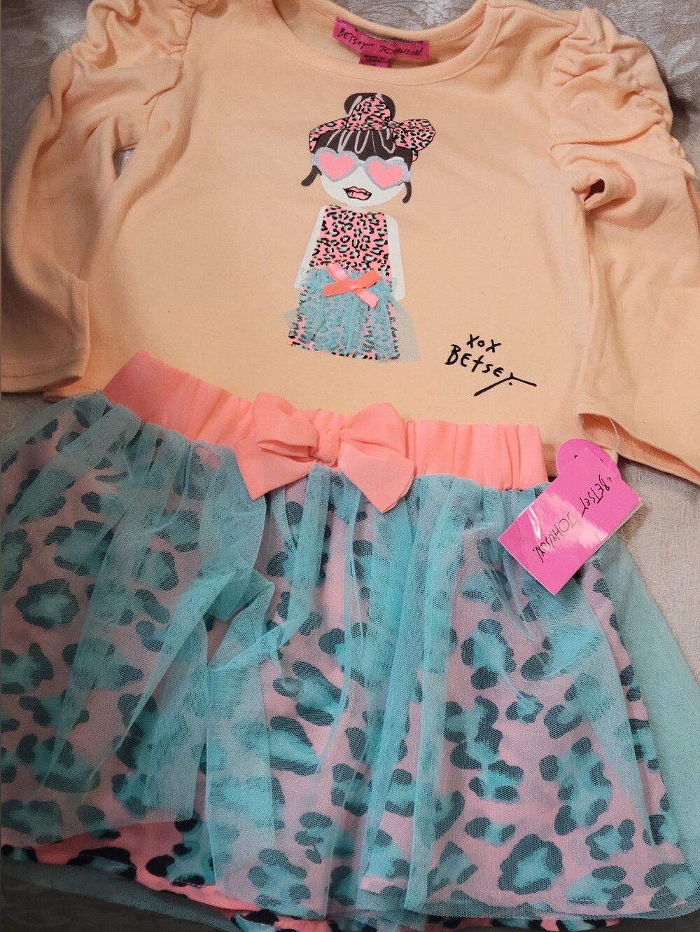 BETSEY JOHNSON 2PC LEOPARD NWT SKIRT SET